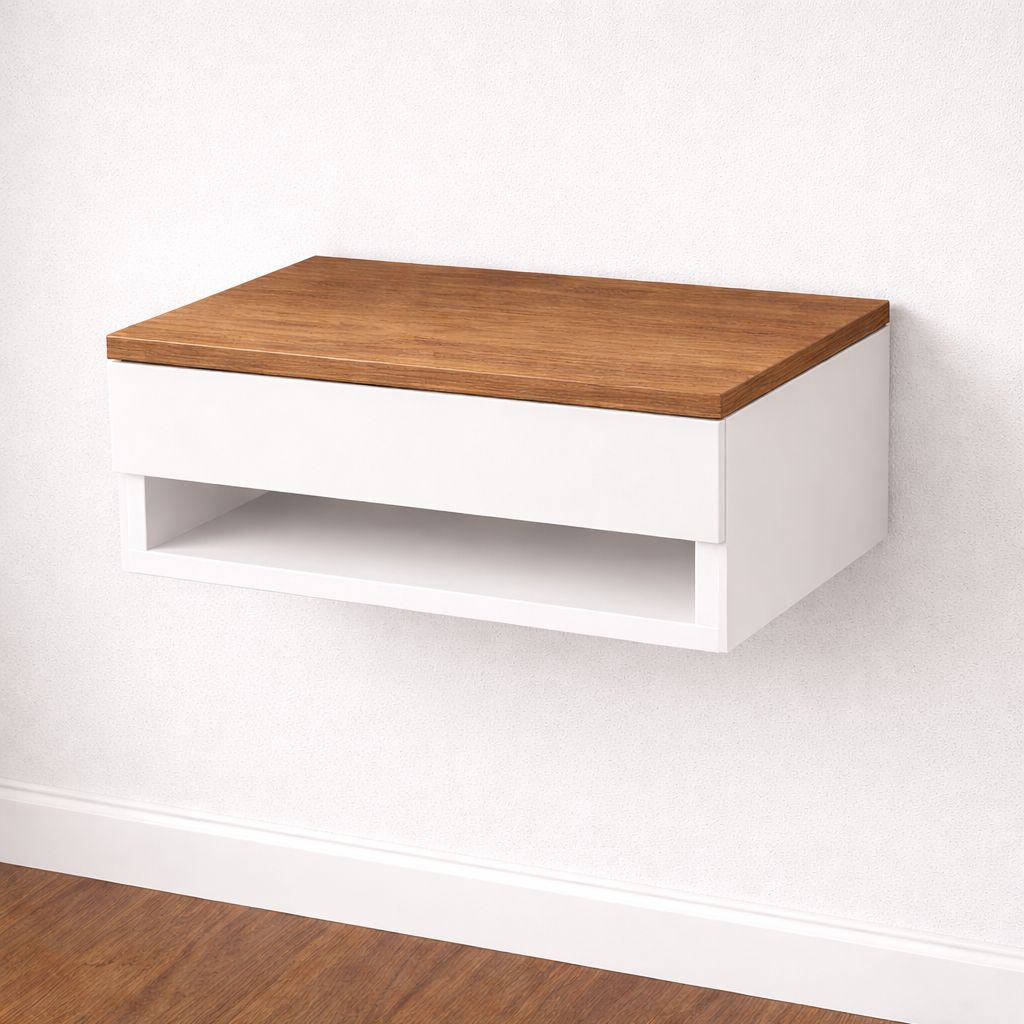 Velador Flotante Moderno de Melamina